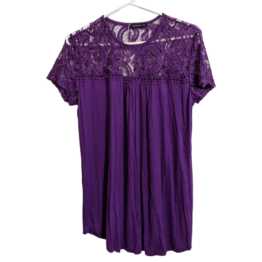 💥🆕 MIHOLL Casual Purple Top